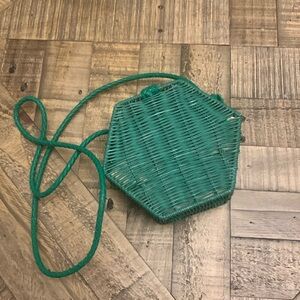 Zara wicker purse